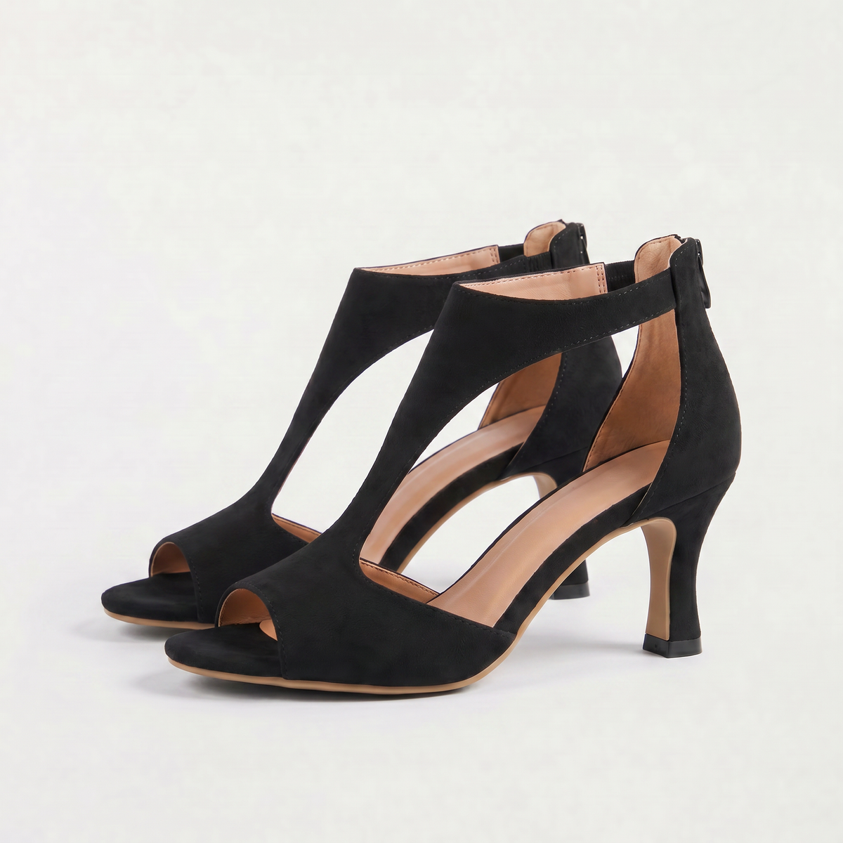 Open-Toe Heeled Sandals
