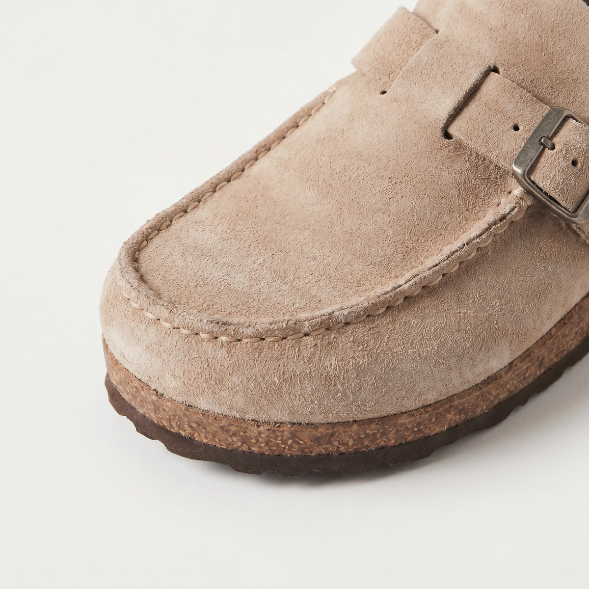 Suede-Style Slip-On Loafers