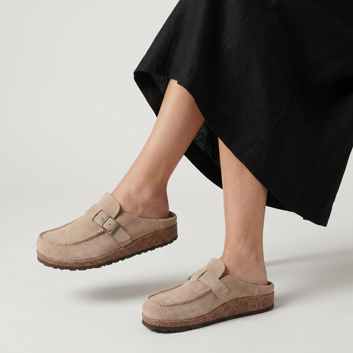 Suede-Style Slip-On Loafers