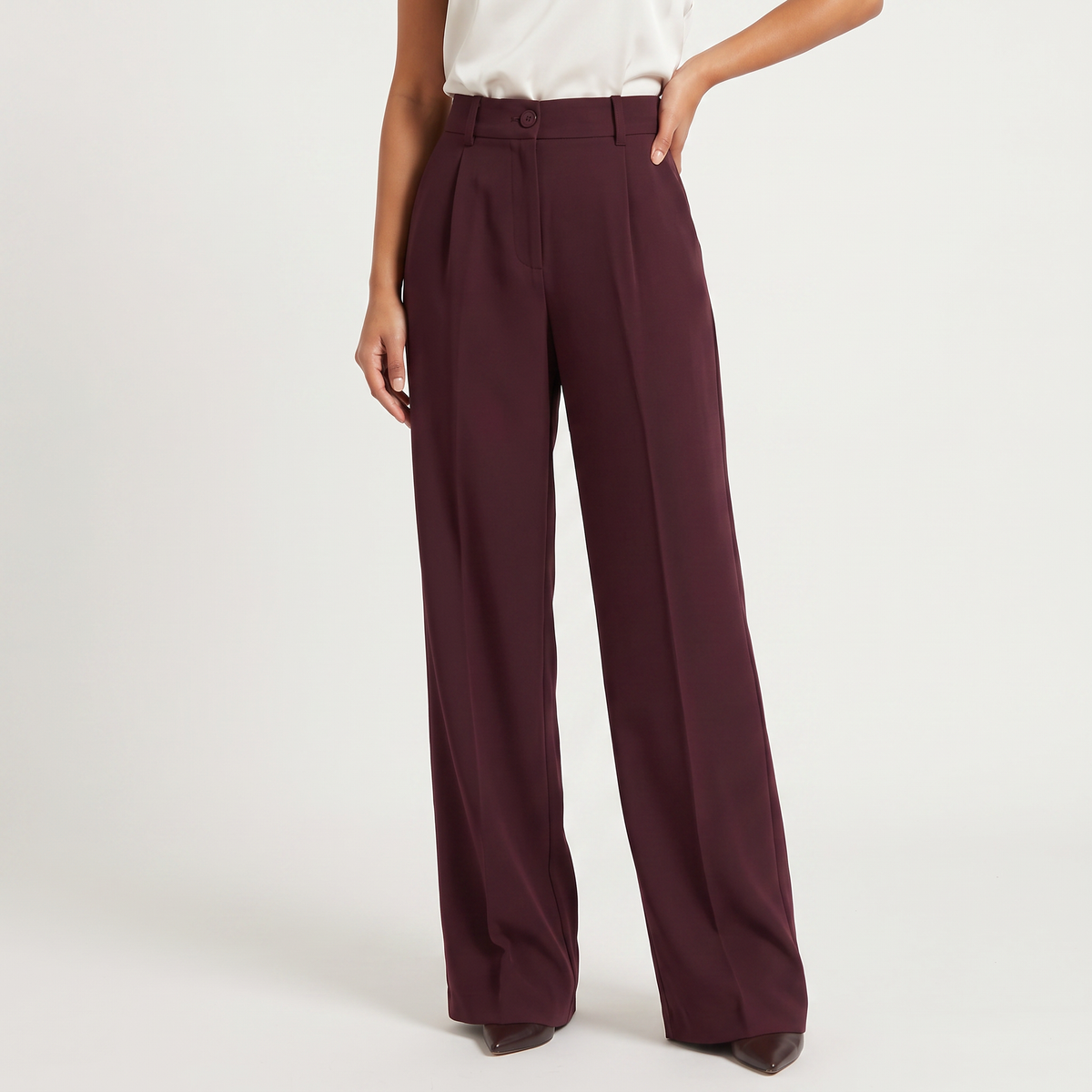 High-Waisted Wide-Leg Pants