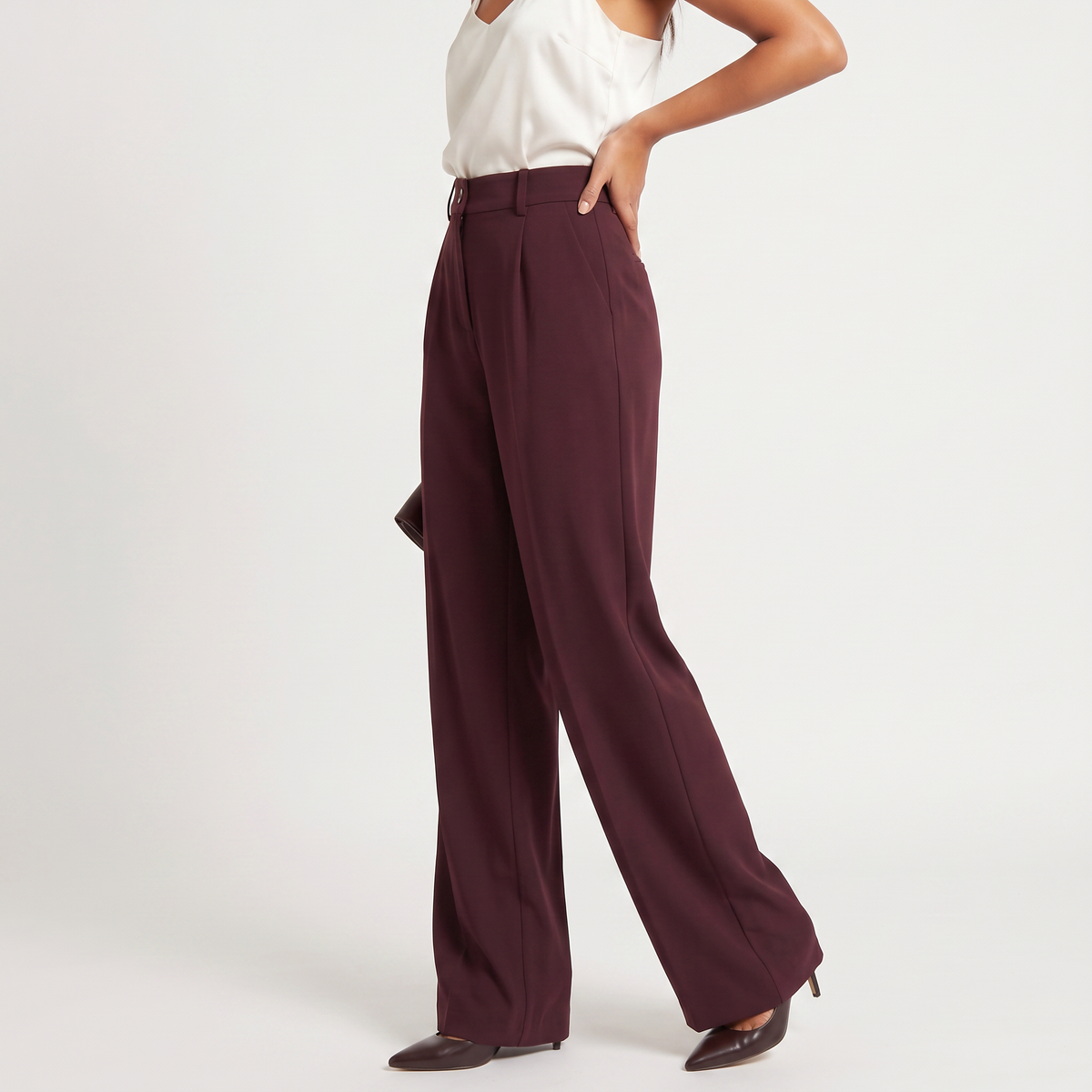 High-Waisted Wide-Leg Pants