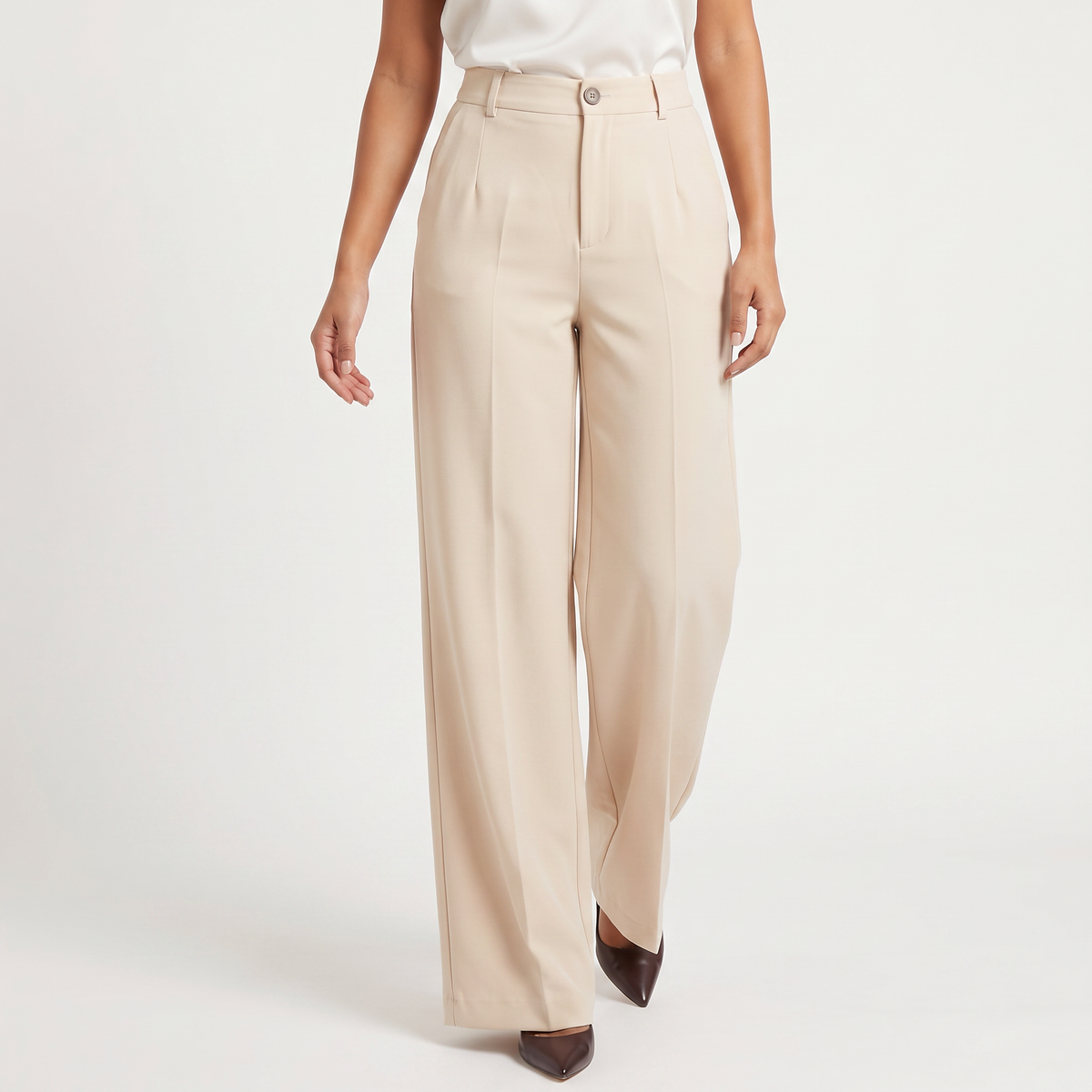 High-Waisted Wide-Leg Pants