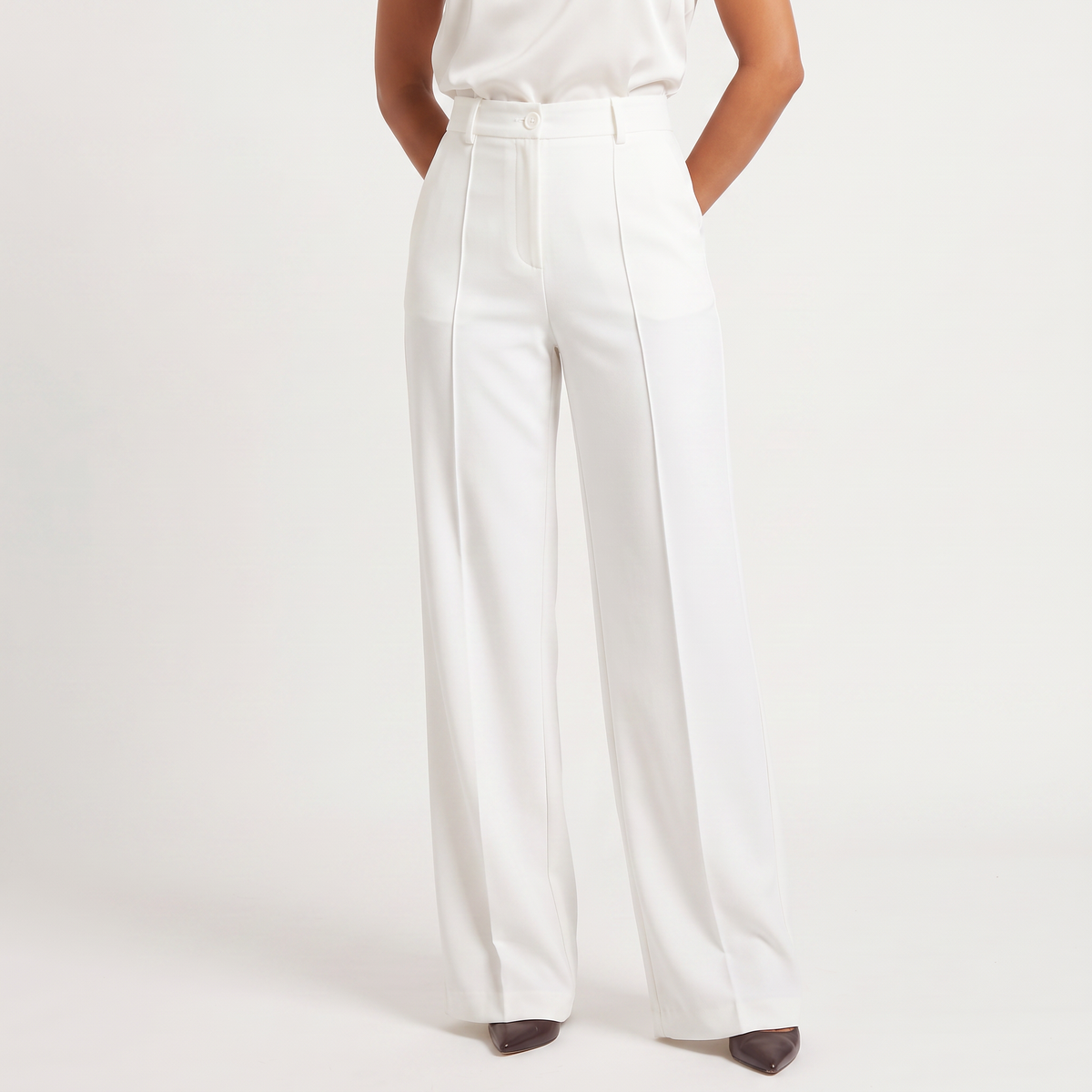 High-Waisted Wide-Leg Pants