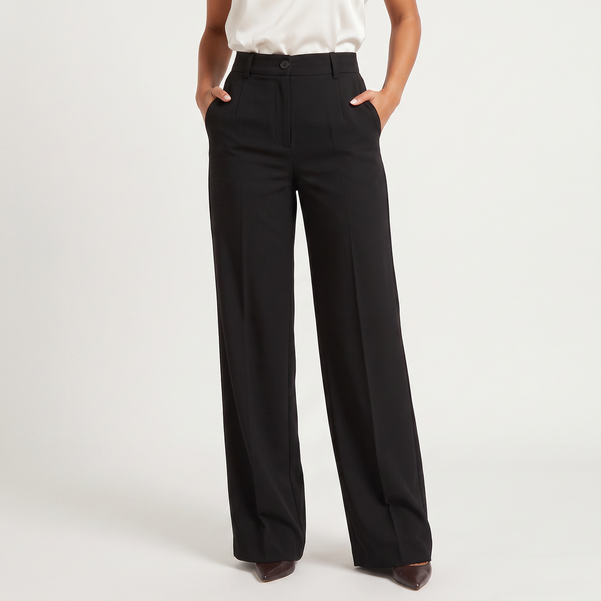 High-Waisted Wide-Leg Pants