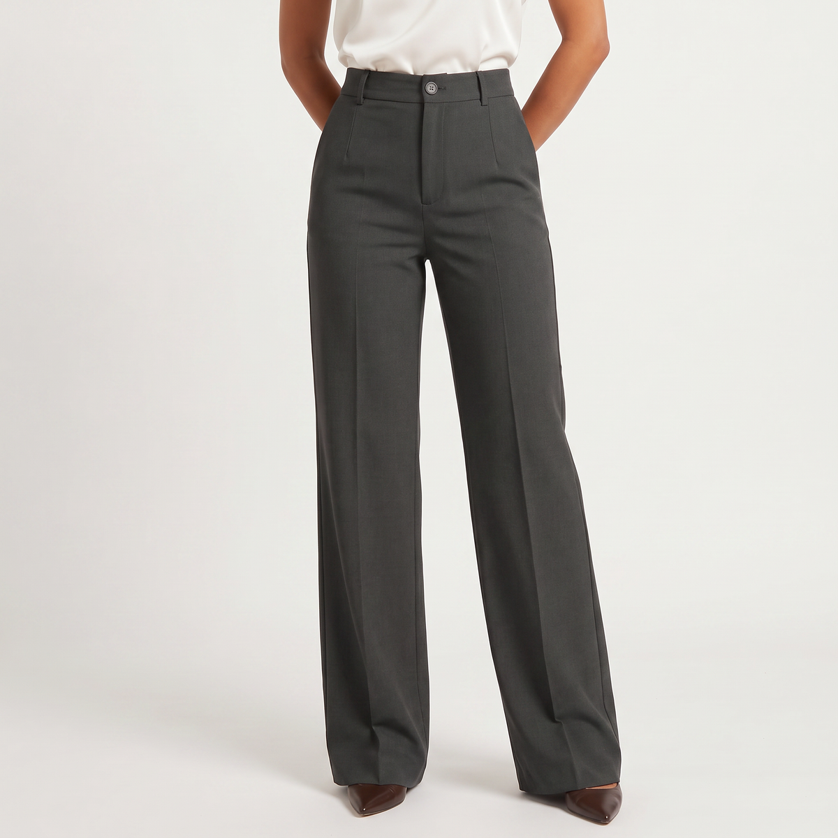 High-Waisted Wide-Leg Pants