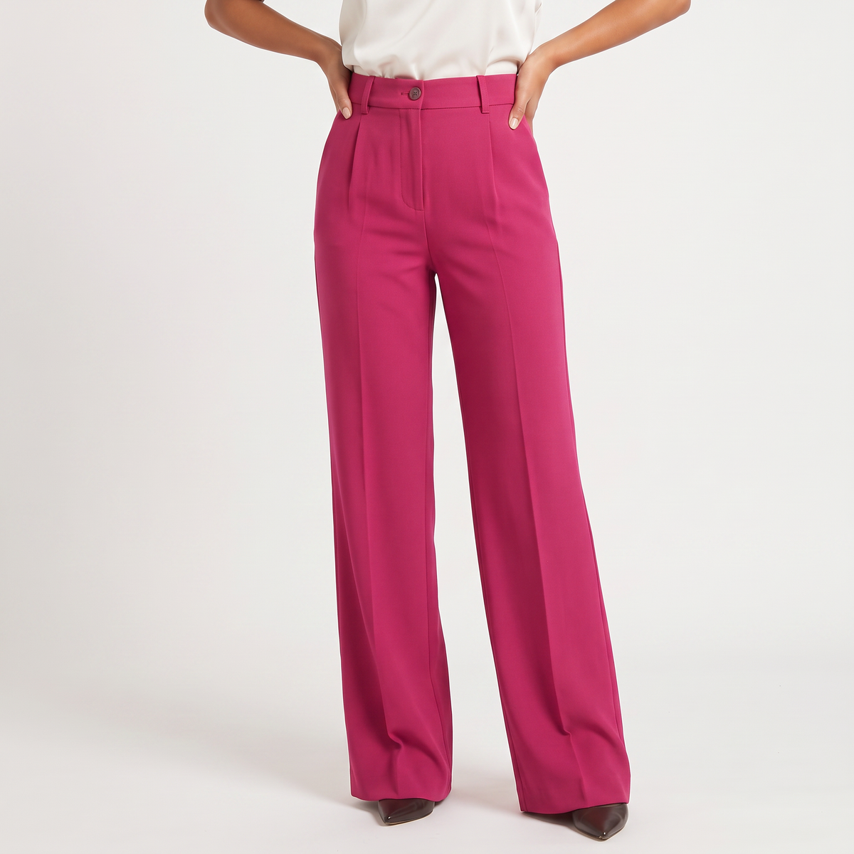 High-Waisted Wide-Leg Pants
