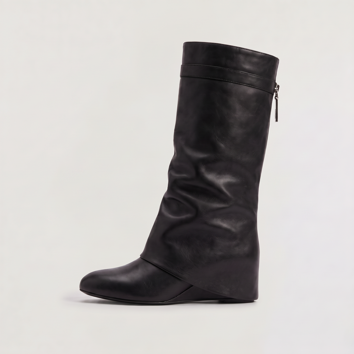 Fold-Over Knee-High Boots