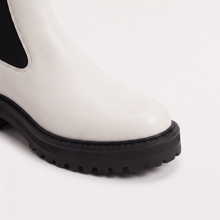 Two-Tone Platform Chelsea Boots