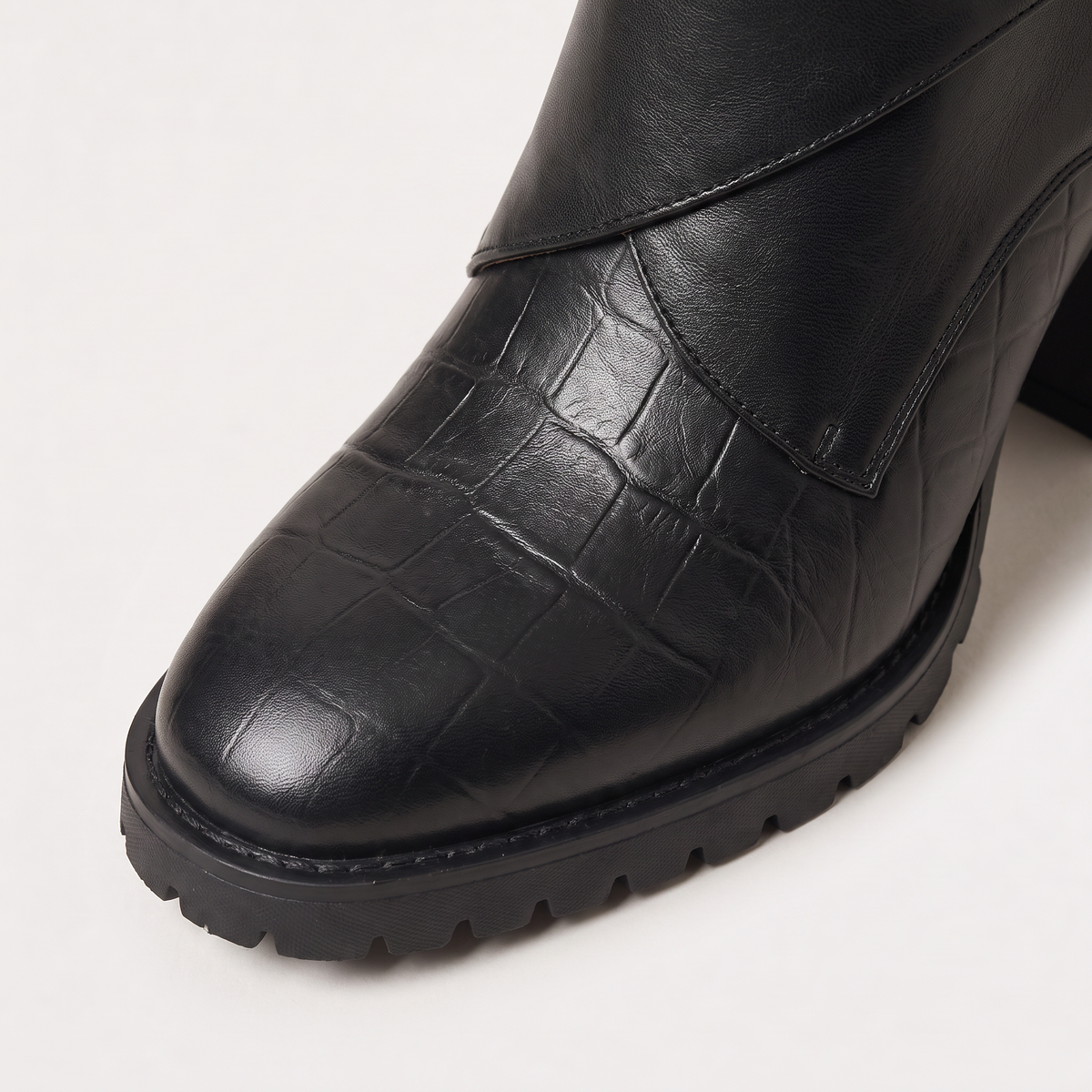 Platform Heeled Ankle Boots