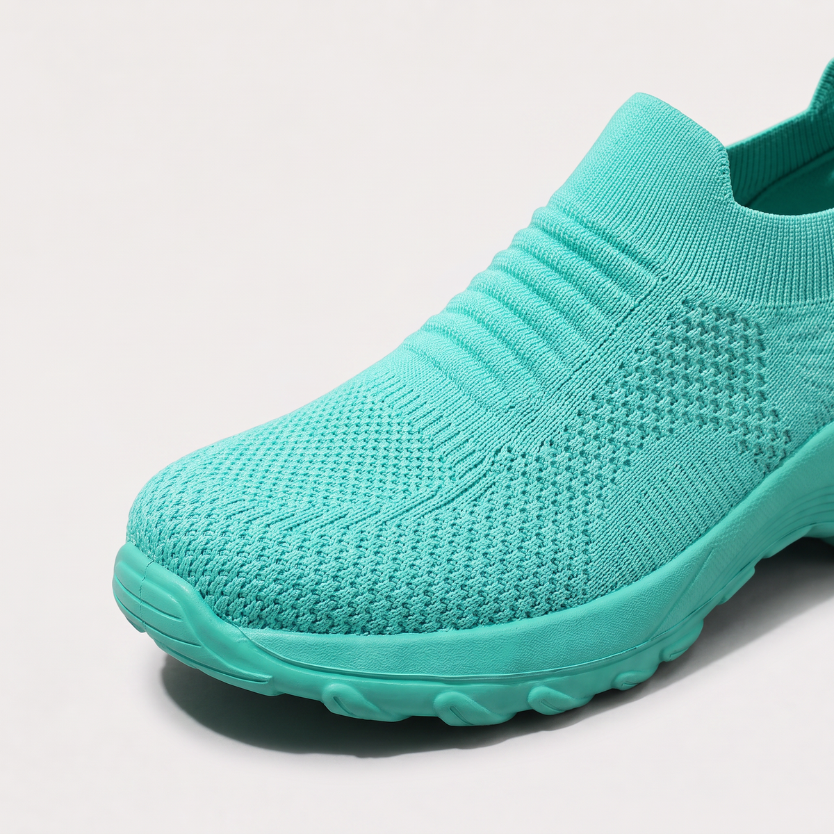 Knit Slip-On Walking Trainers