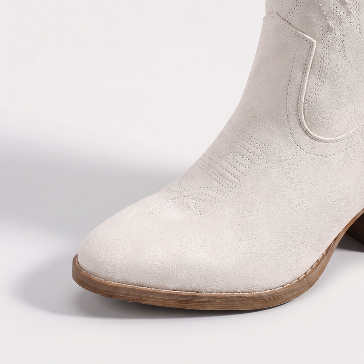 Embroidered Western Knee-High Boots