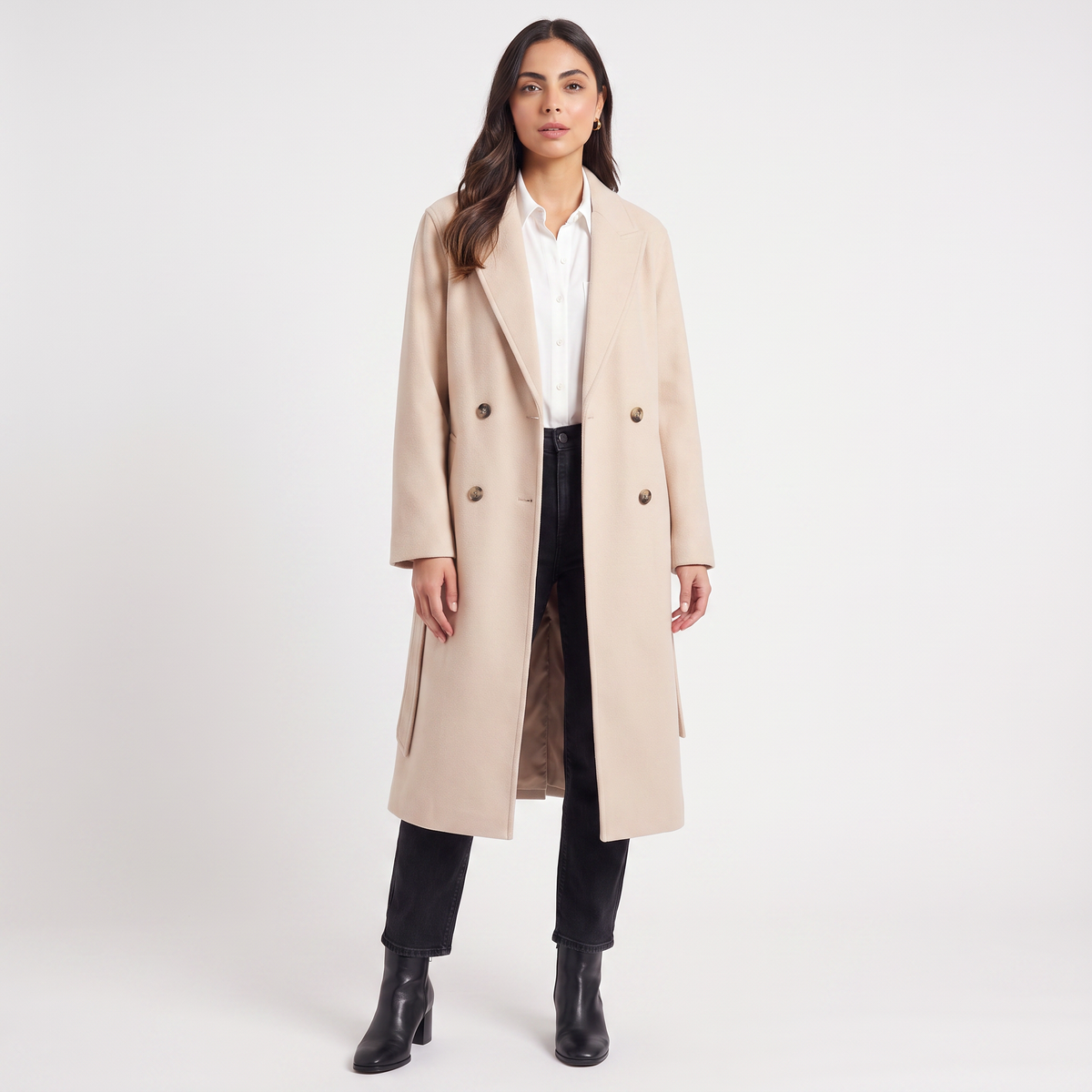 Long Button-Up Coat