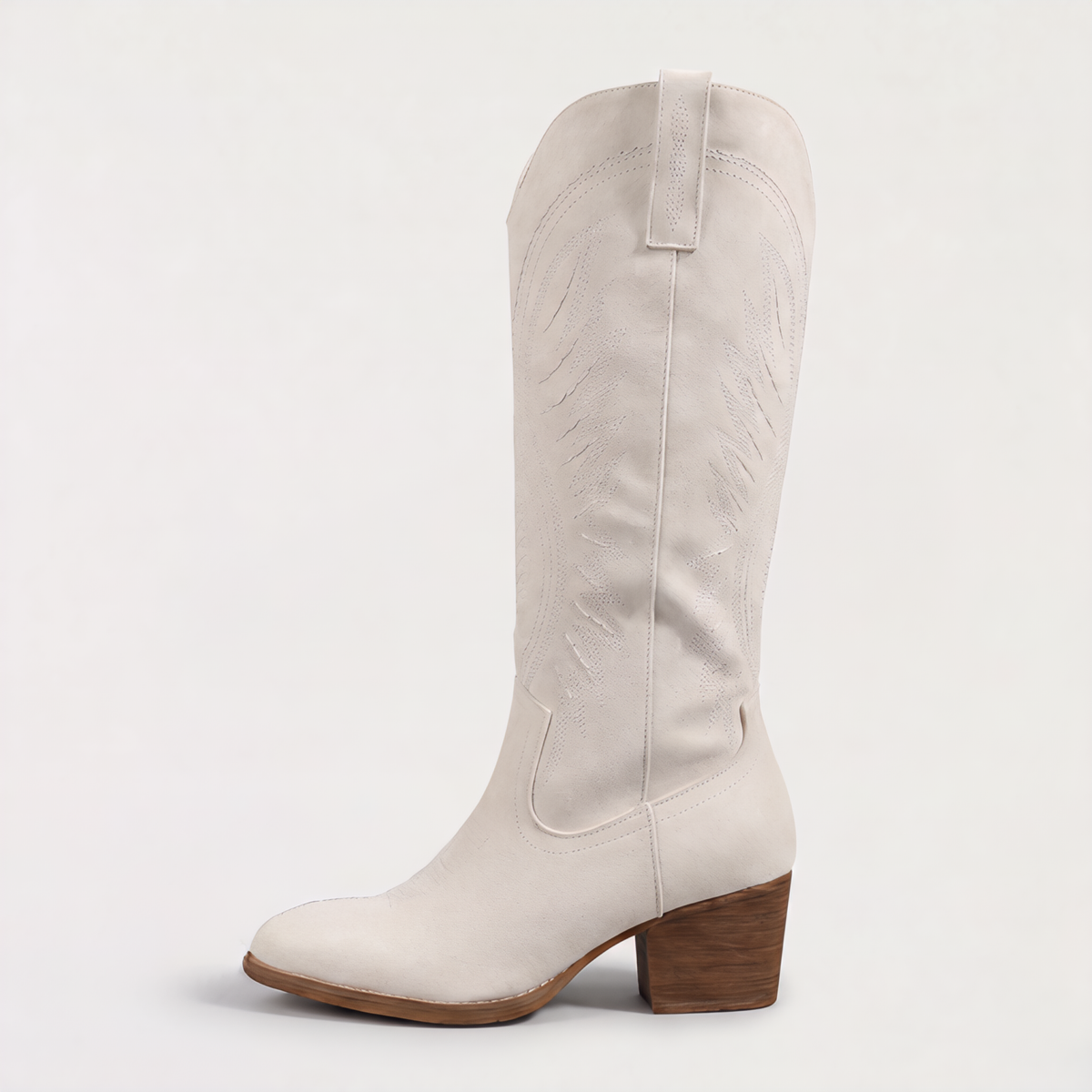 Embroidered Western Knee-High Boots