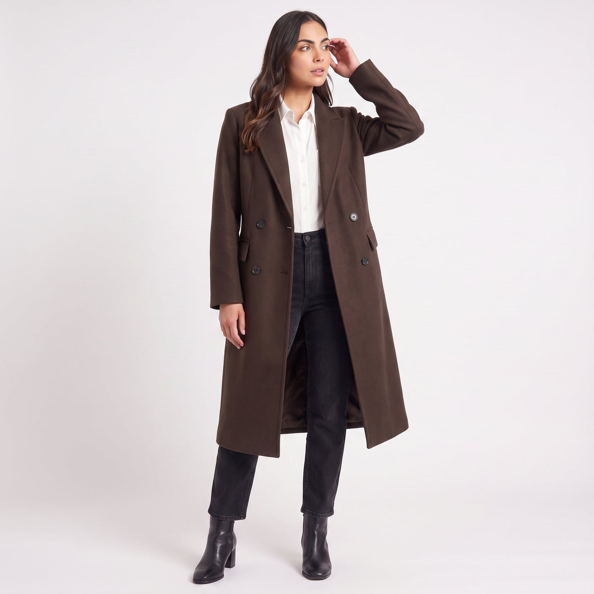 Long Button-Up Coat
