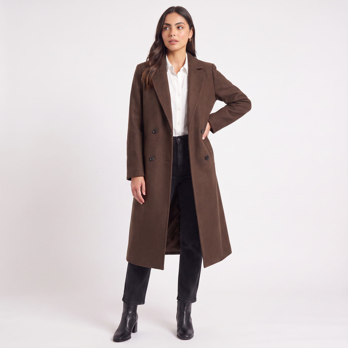 Long Button-Up Coat