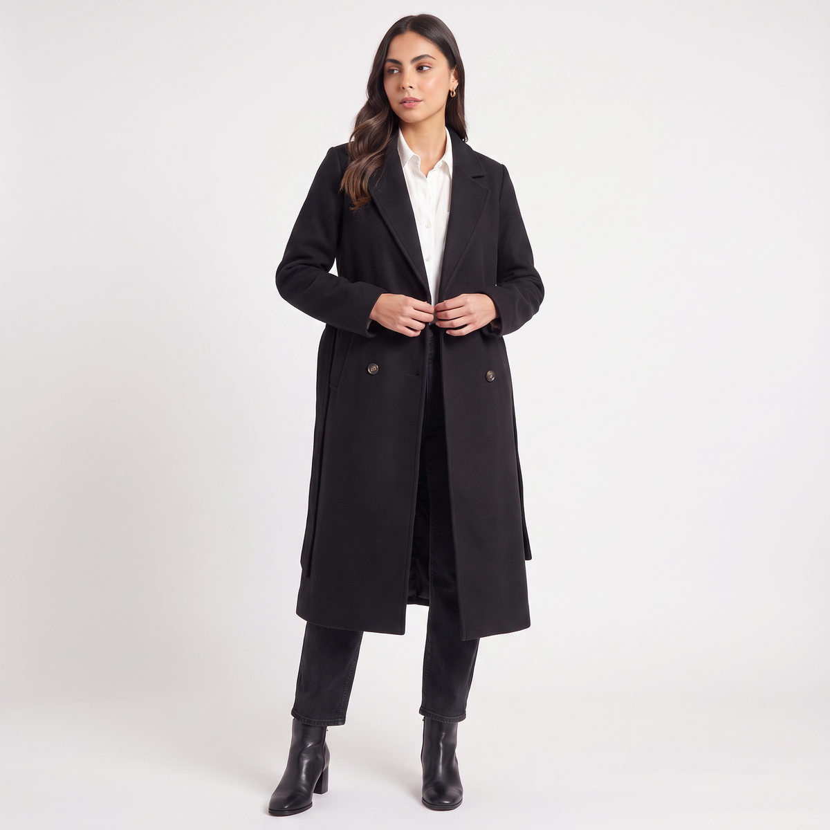 Long Button-Up Coat