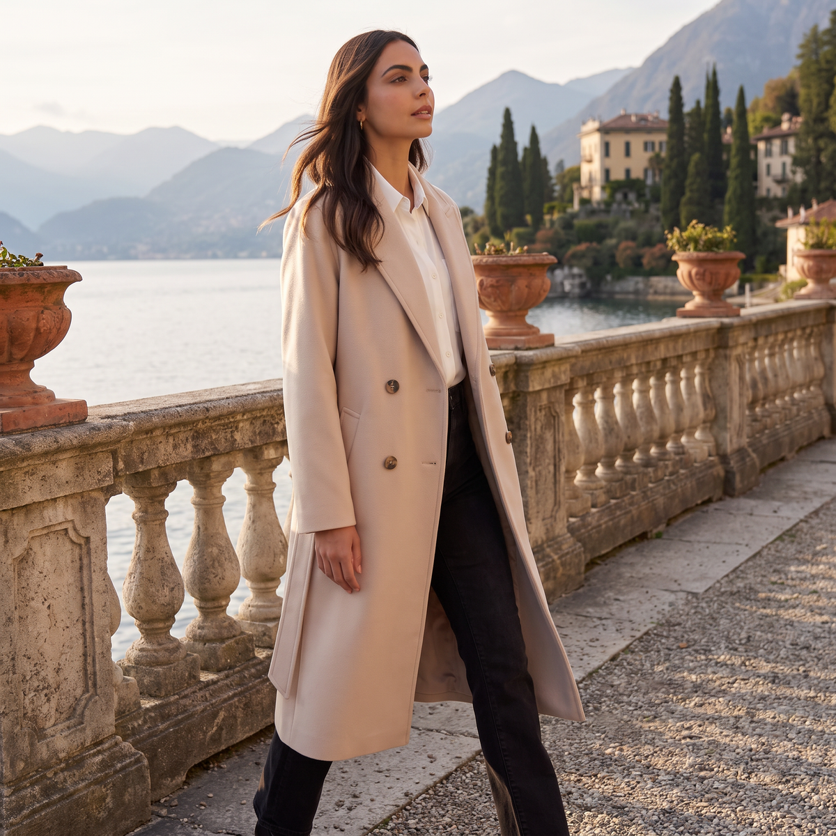 Long Button-Up Coat