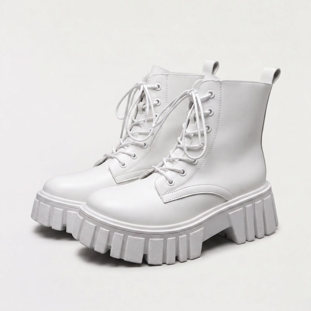 Chunky Lace-Up Combat Boots
