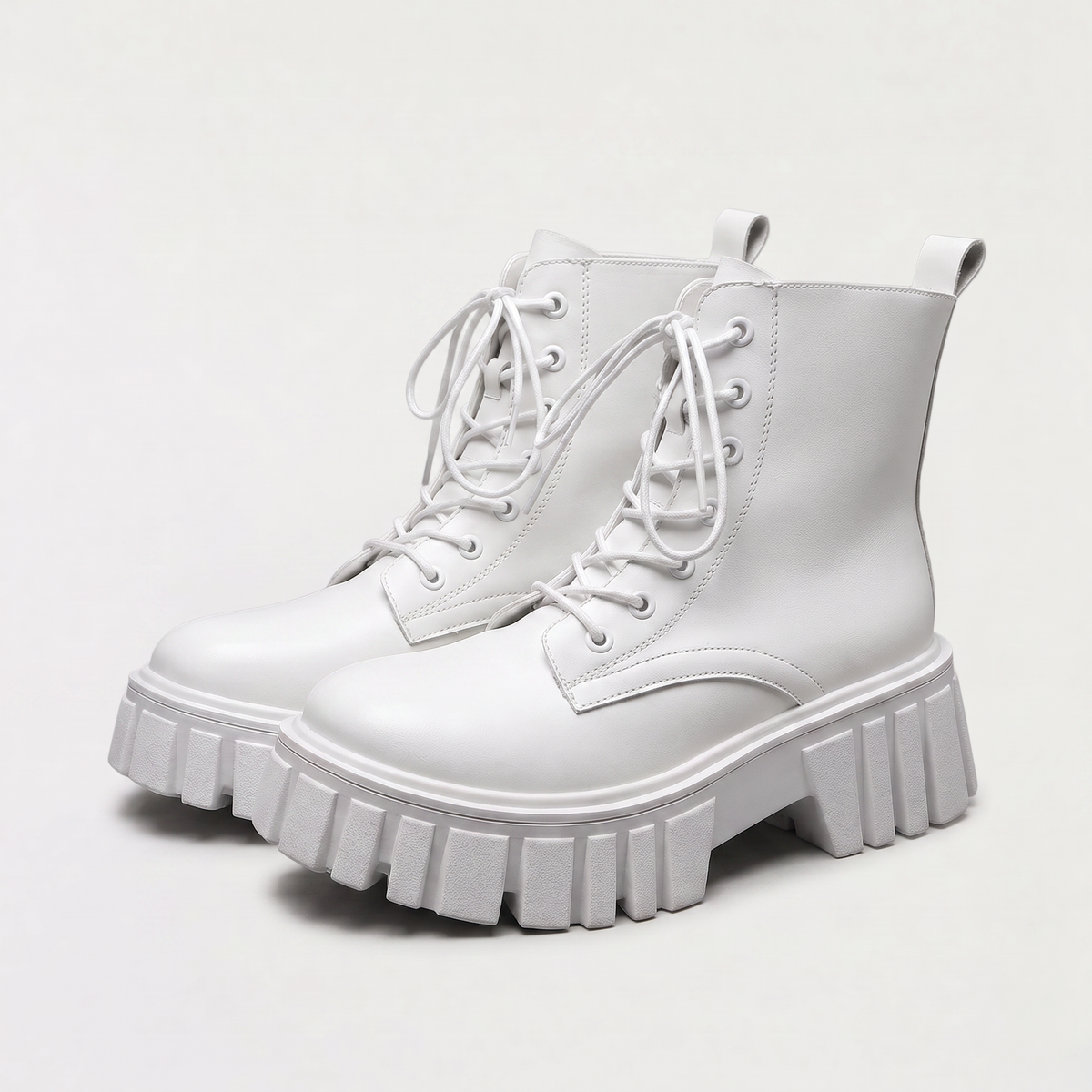 Chunky Lace-Up Combat Boots
