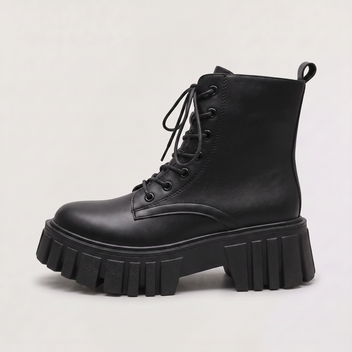 Chunky Lace-Up Combat Boots