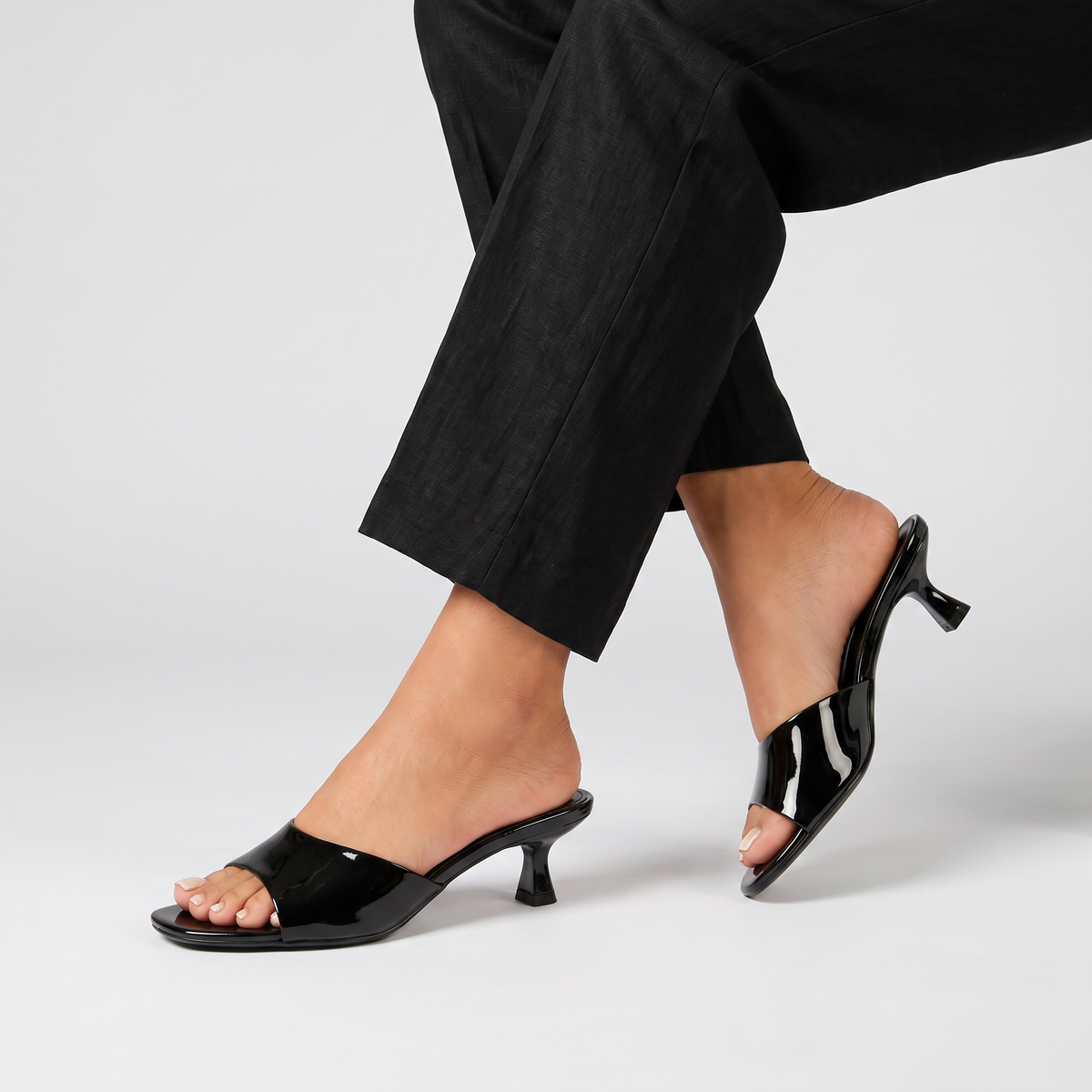 Open Toe Slide Heels