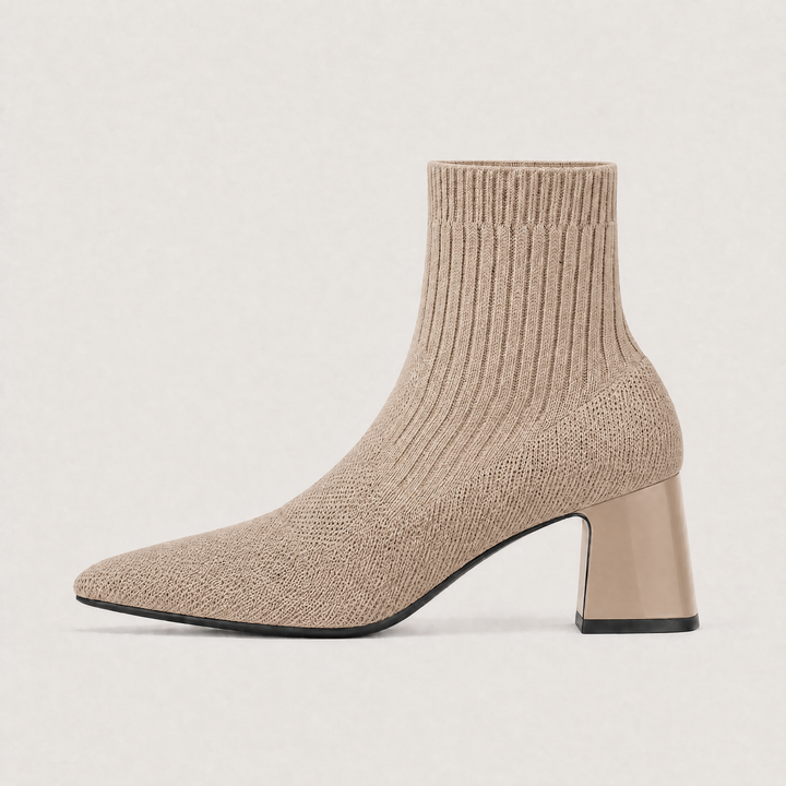Mid-Calf Chunky Heel Slip-On Bohemian Boots