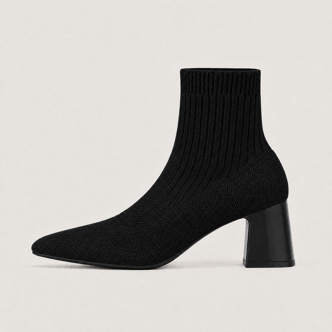 Mid-Calf Chunky Heel Slip-On Bohemian Boots