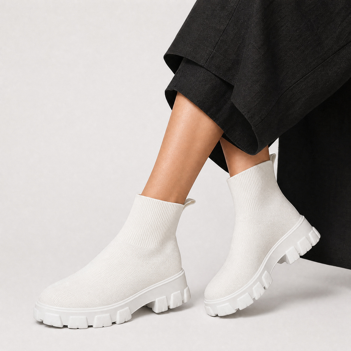 Waterproof Stretch Ankle Boots