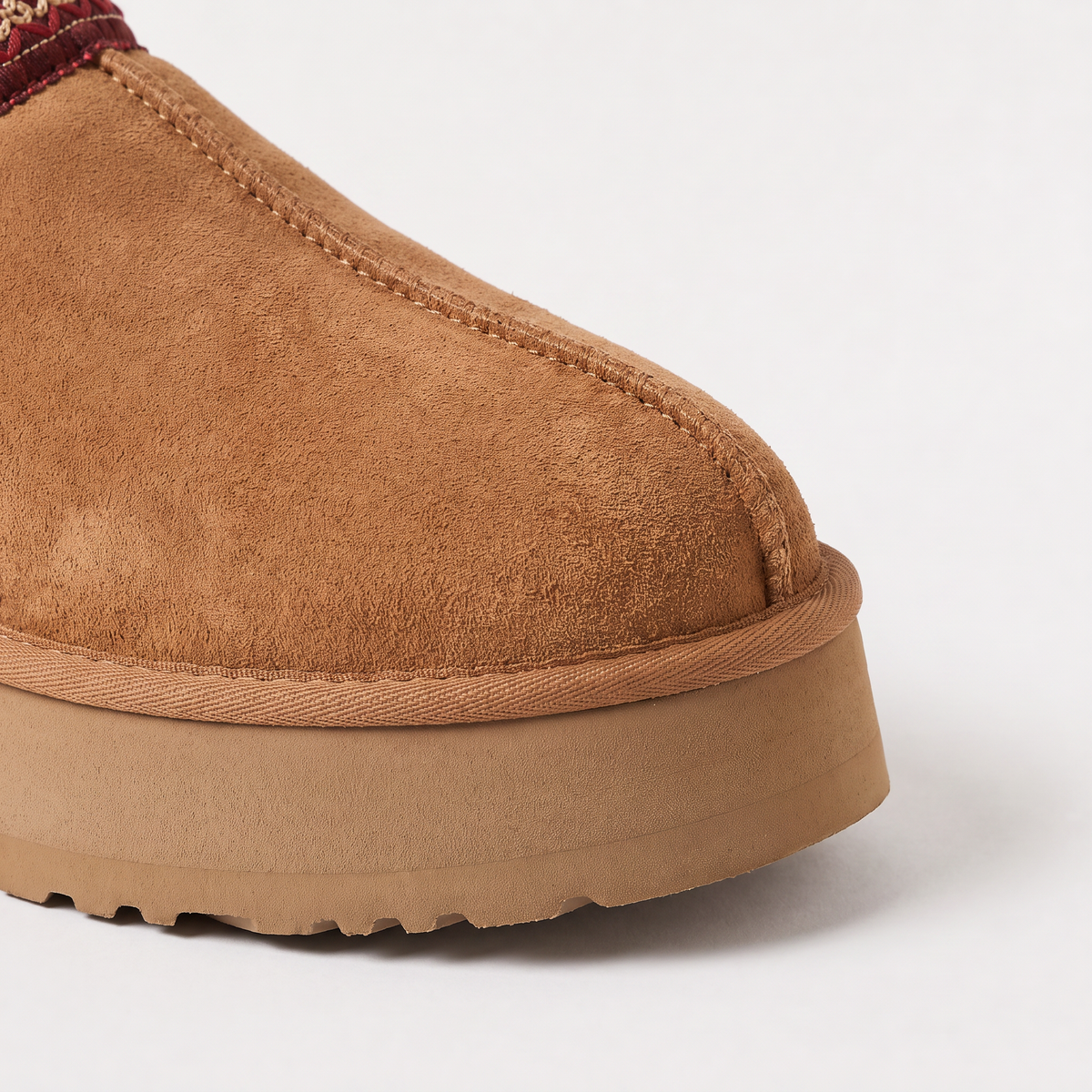 Borg-Lined Platform Mule Slippers
