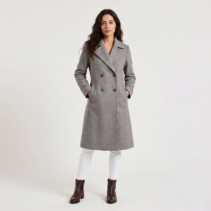 Double-Breasted Long Coat