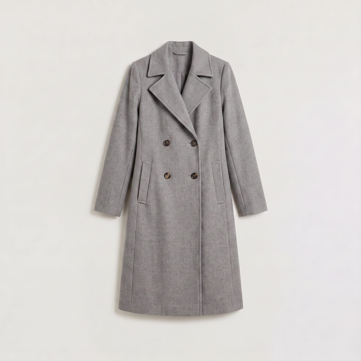 Double-Breasted Long Coat