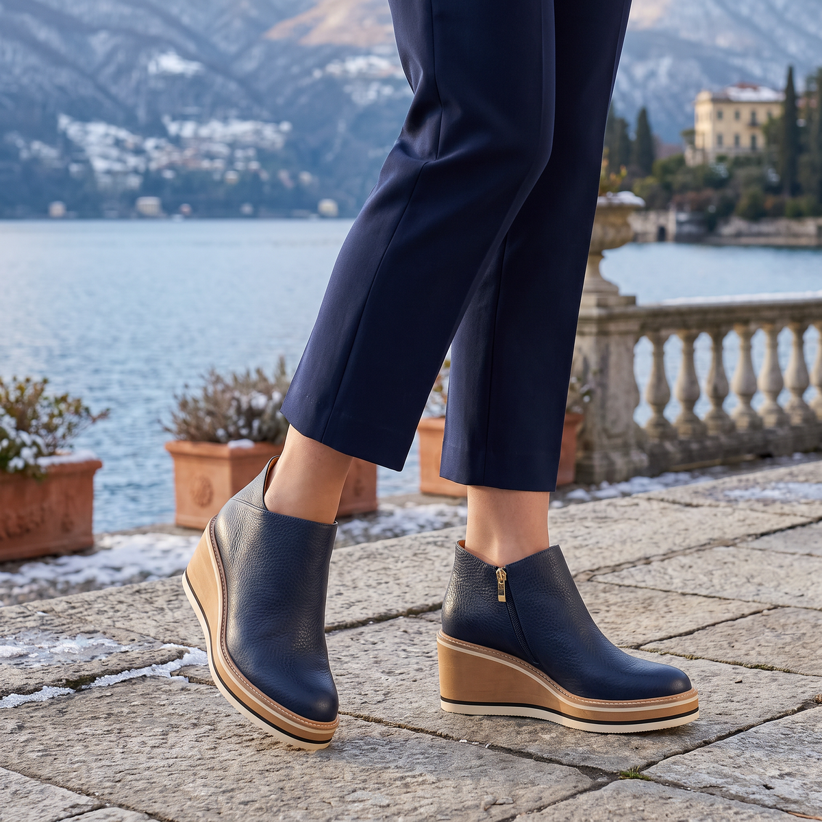Waterproof Side-Zip Ankle Boots