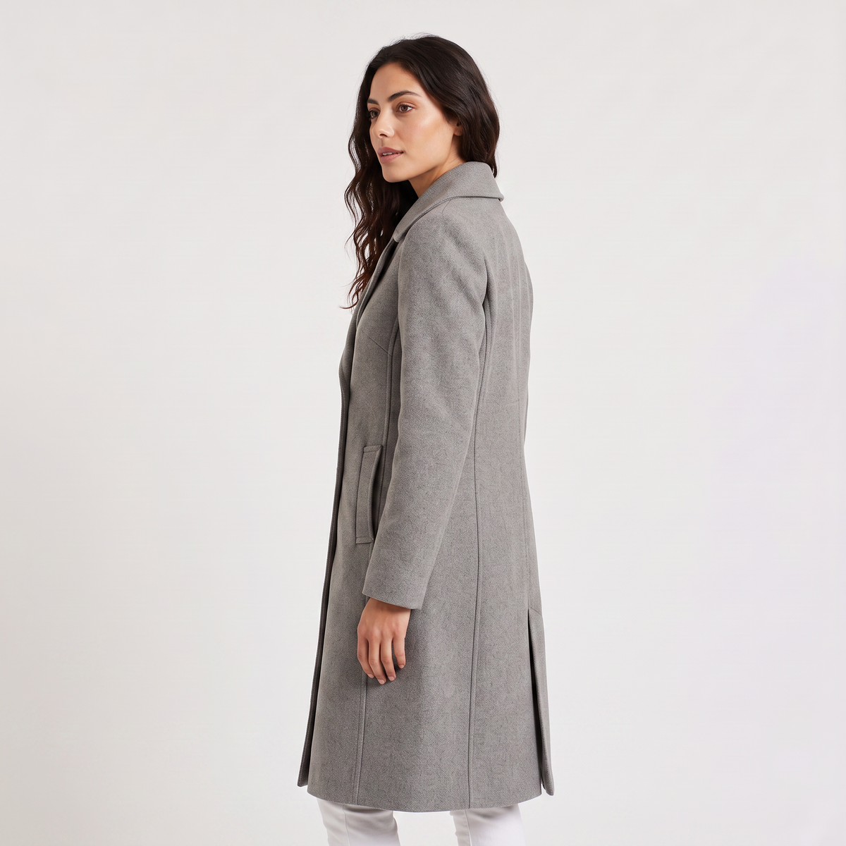 Double-Breasted Long Coat