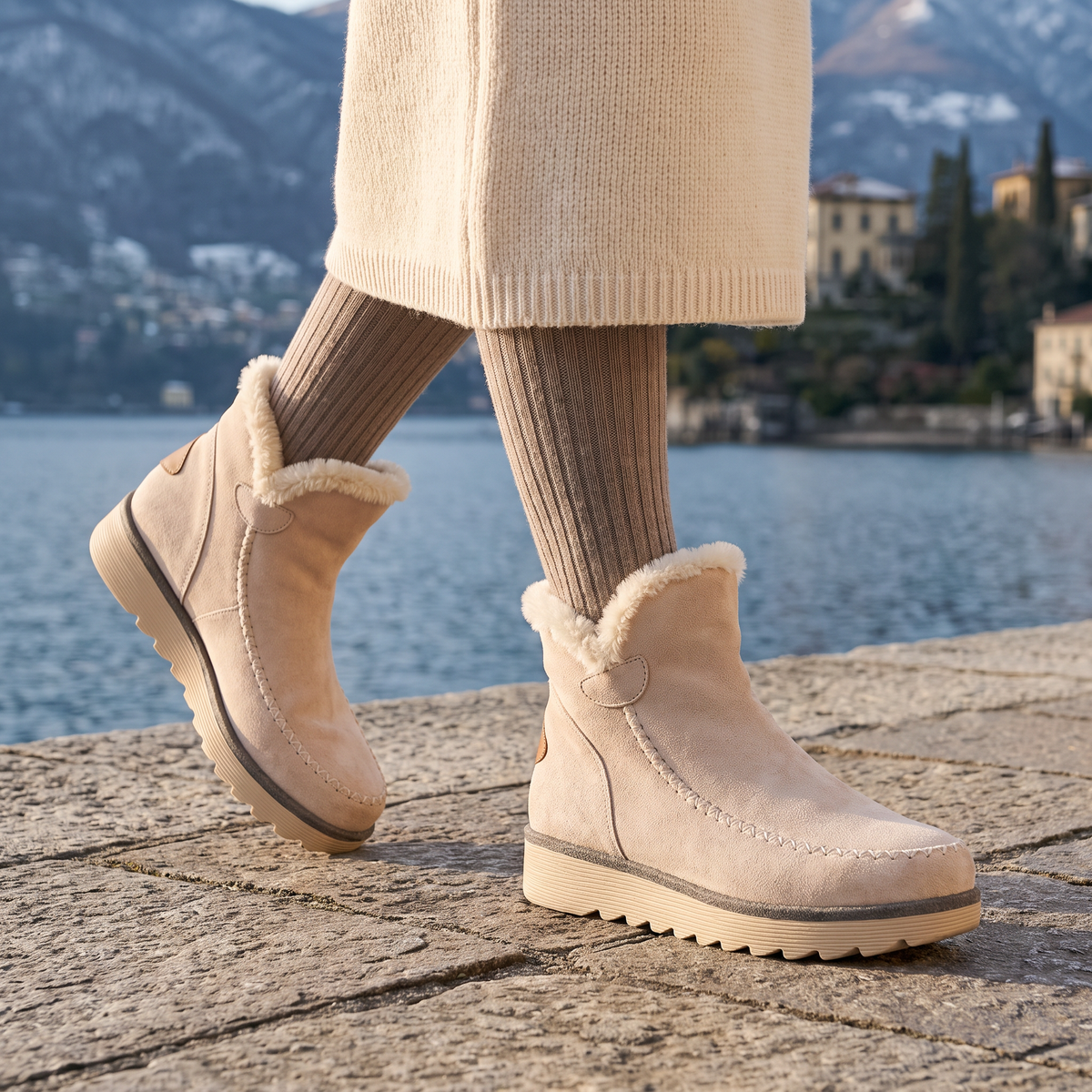 Fleece-Lined Winter Boots
