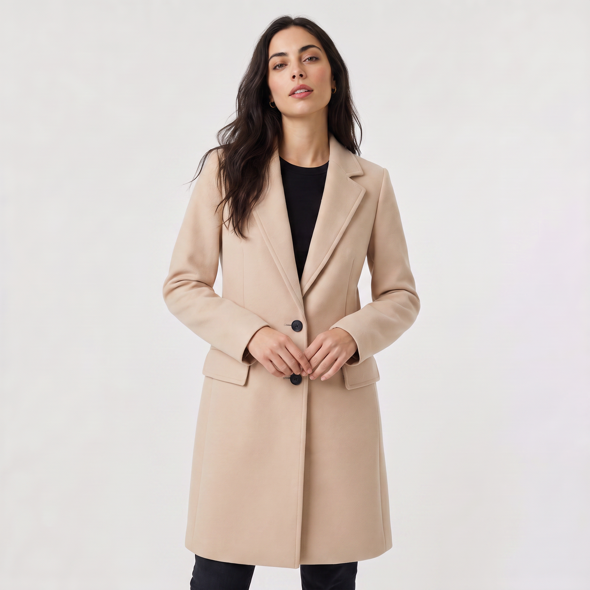 Classic Long Single-Breasted Coat