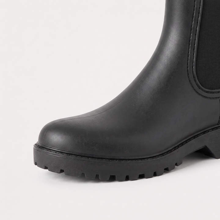 Waterproof Chelsea Rain Boots - Lugged Sole