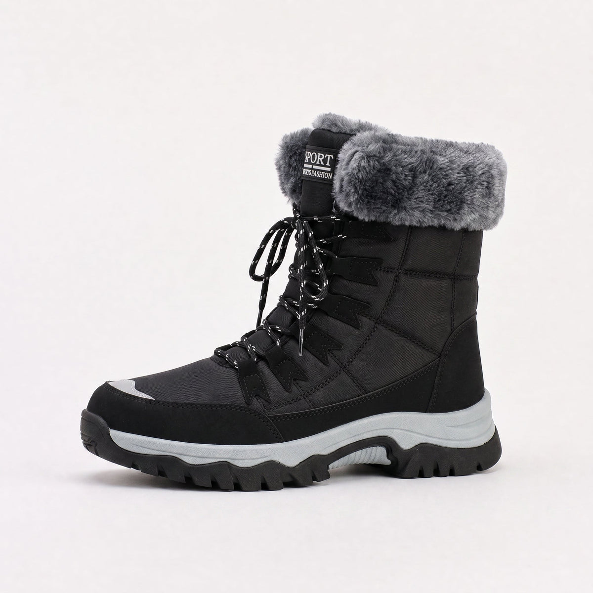 Waterproof Lace-Up Winter Boots