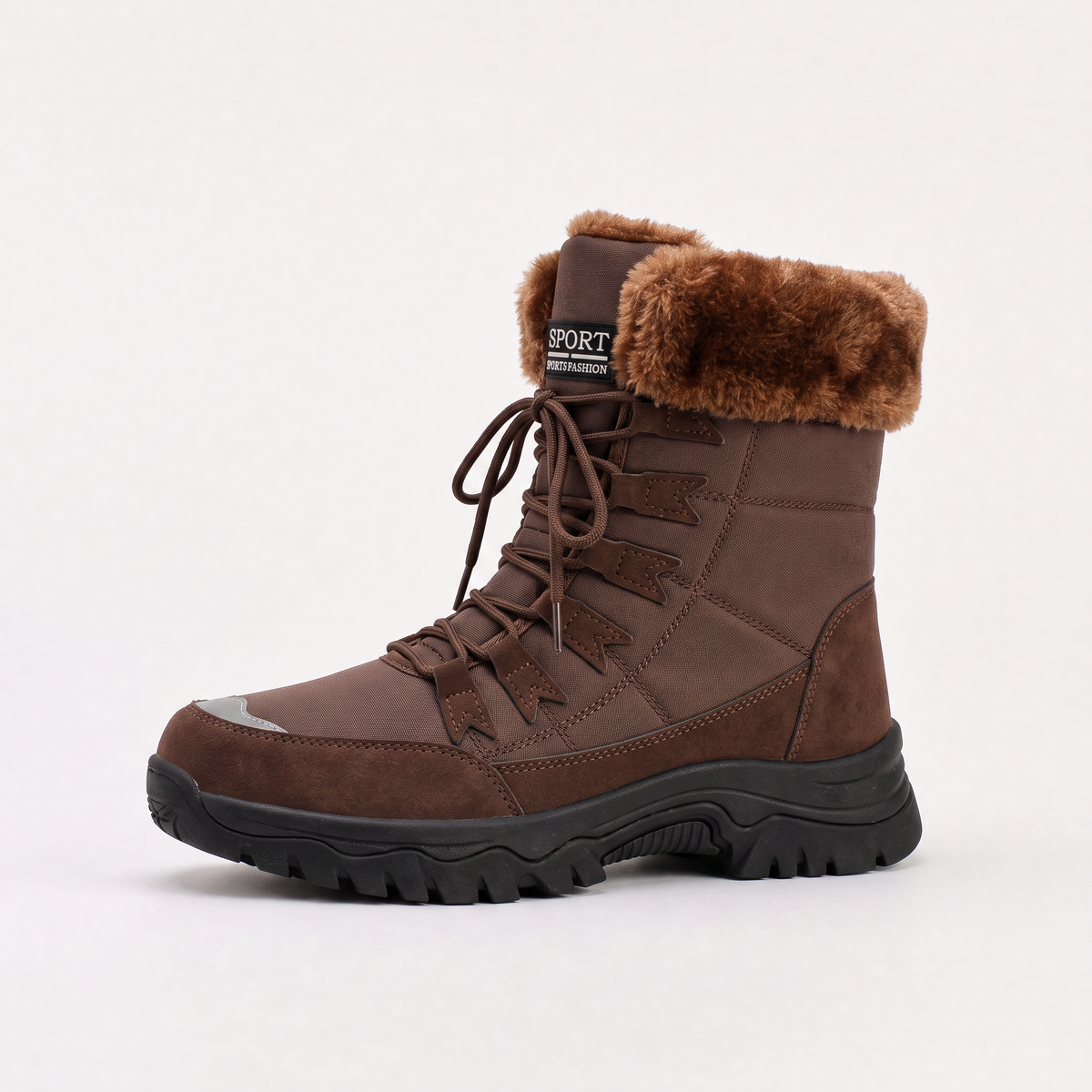 Waterproof Lace-Up Winter Boots