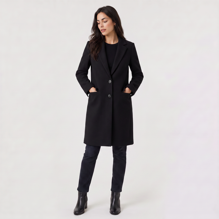 Classic Long Single-Breasted Coat