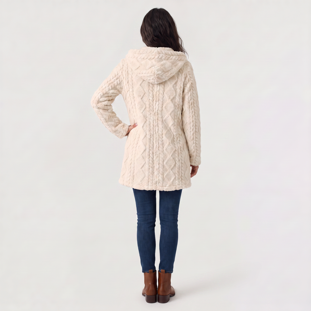 Hooded Teddy Cardigan
