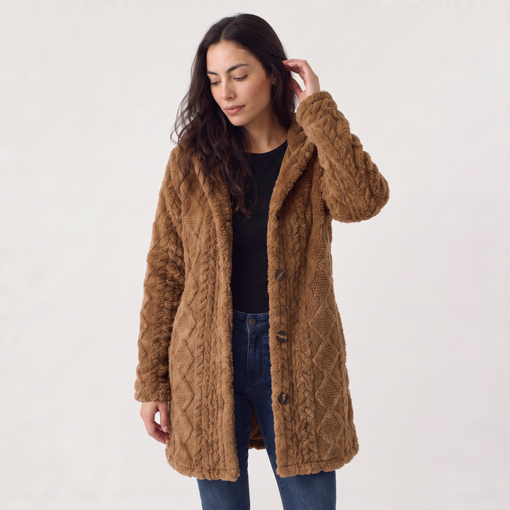 Hooded Teddy Cardigan