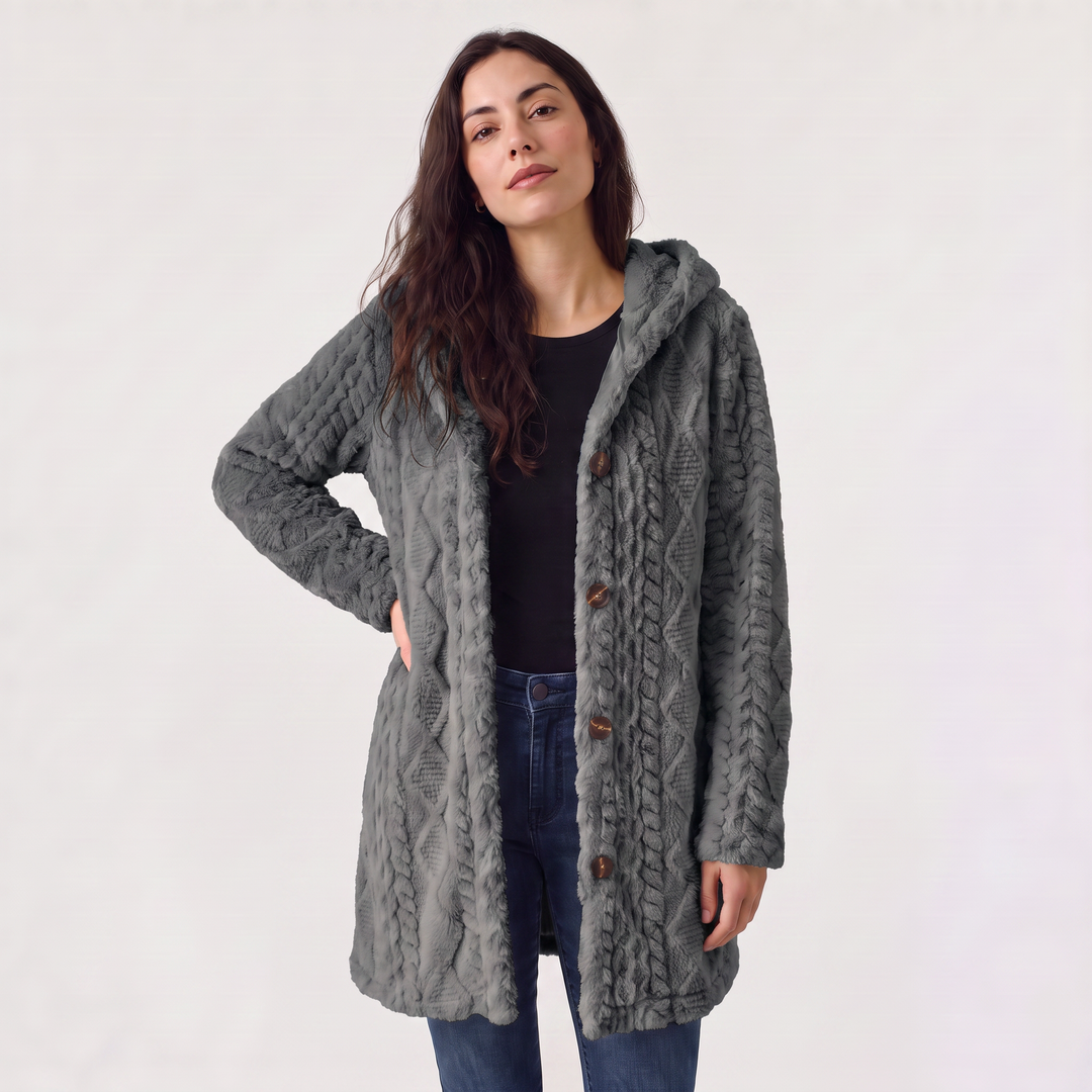 Hooded Teddy Cardigan