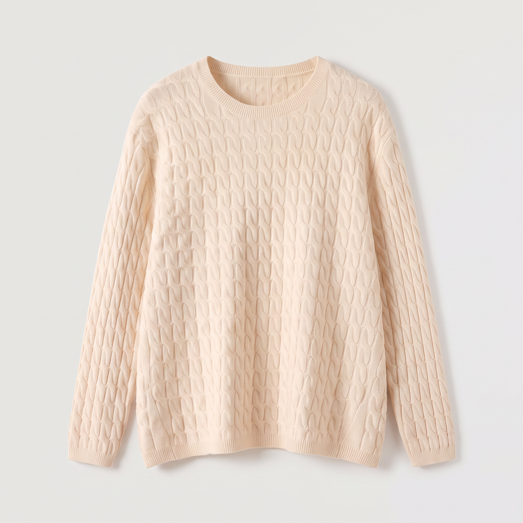 Wool Oversized Cable Knit Sweater