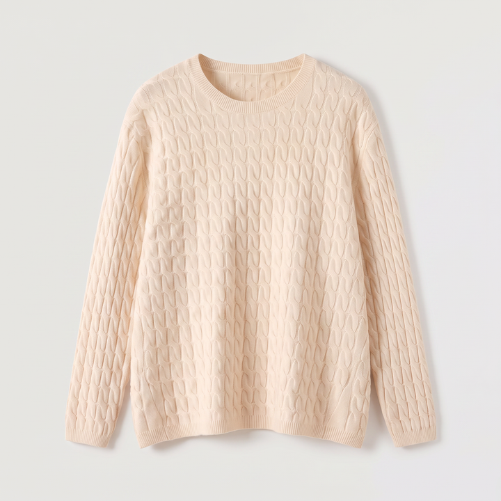Wool Oversized Cable Knit Sweater