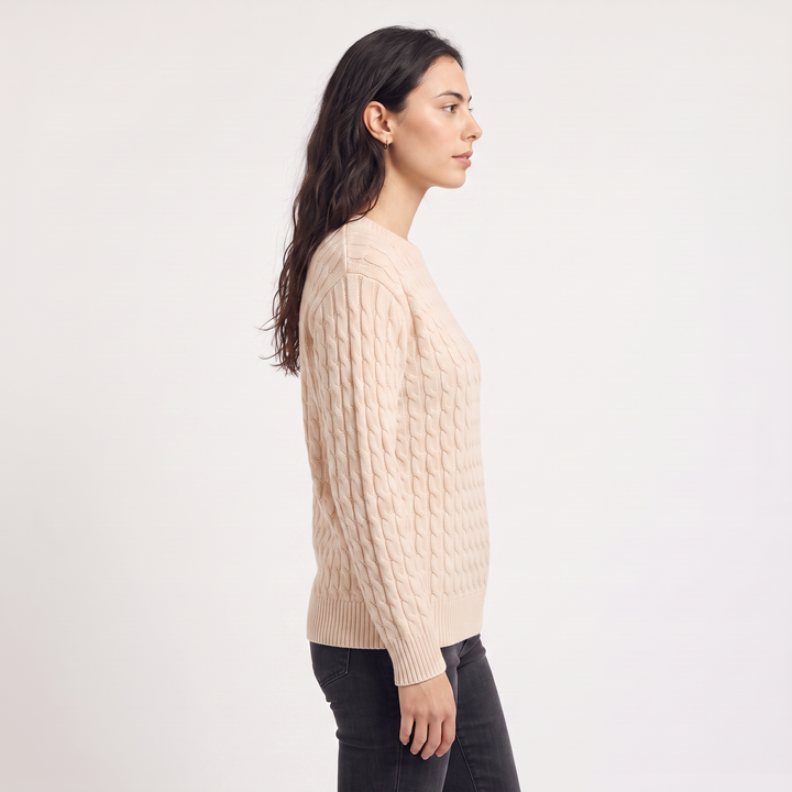 Wool Oversized Cable Knit Sweater