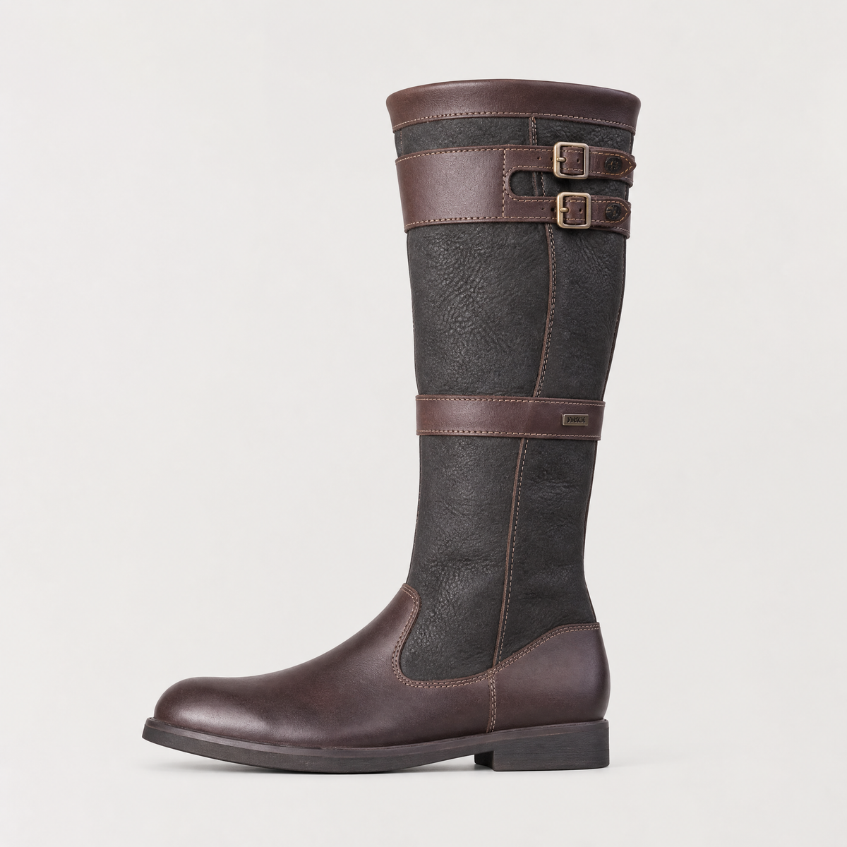 Waterproof Knee-High Buckle Boots