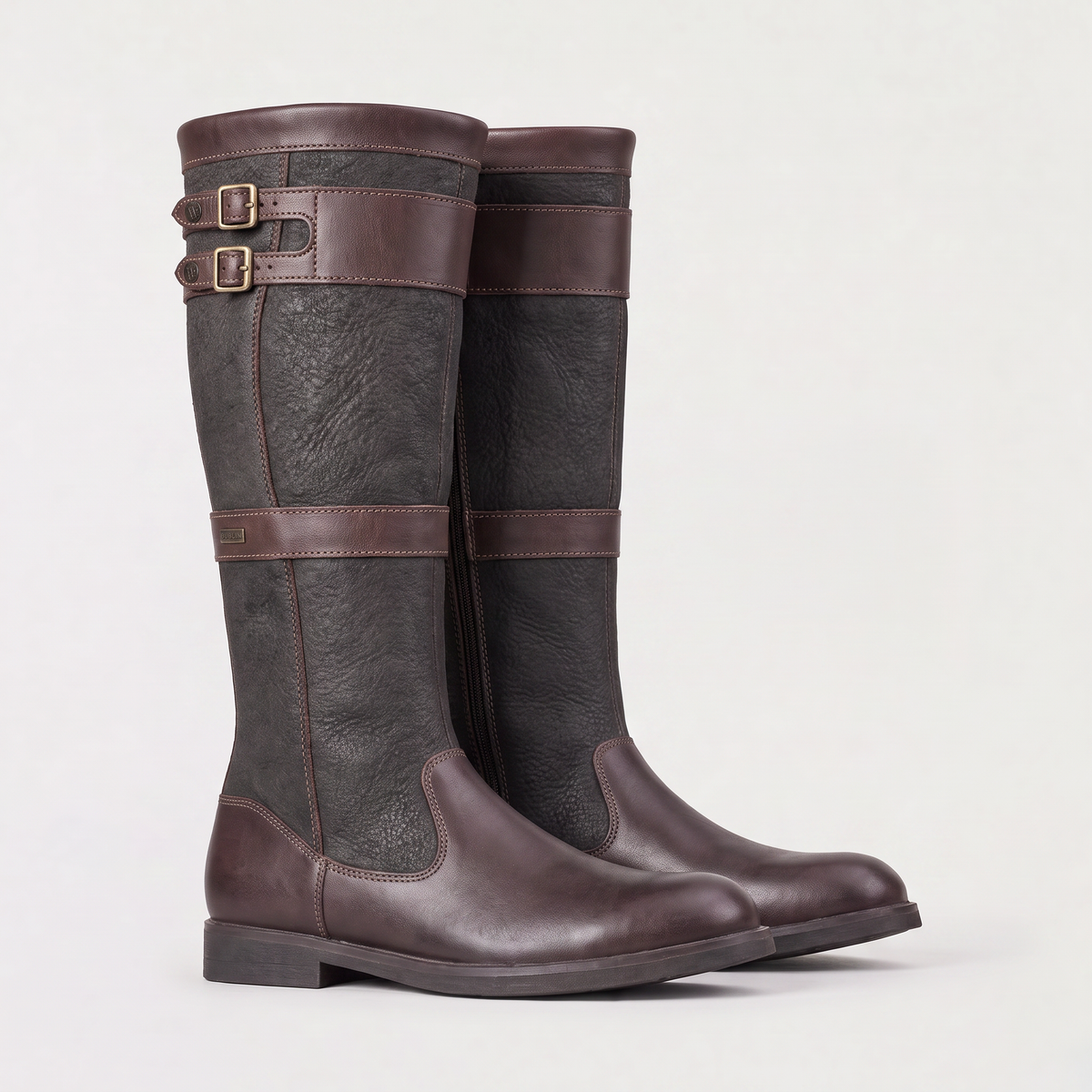 Waterproof Knee-High Buckle Boots
