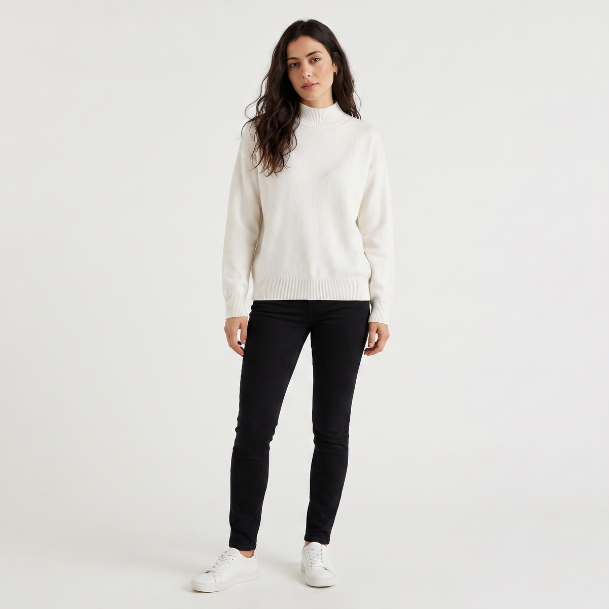Half-Neck Knitted Sweater