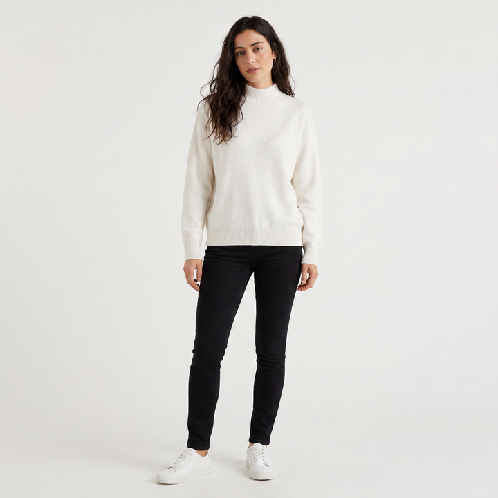 Half-Neck Knitted Sweater