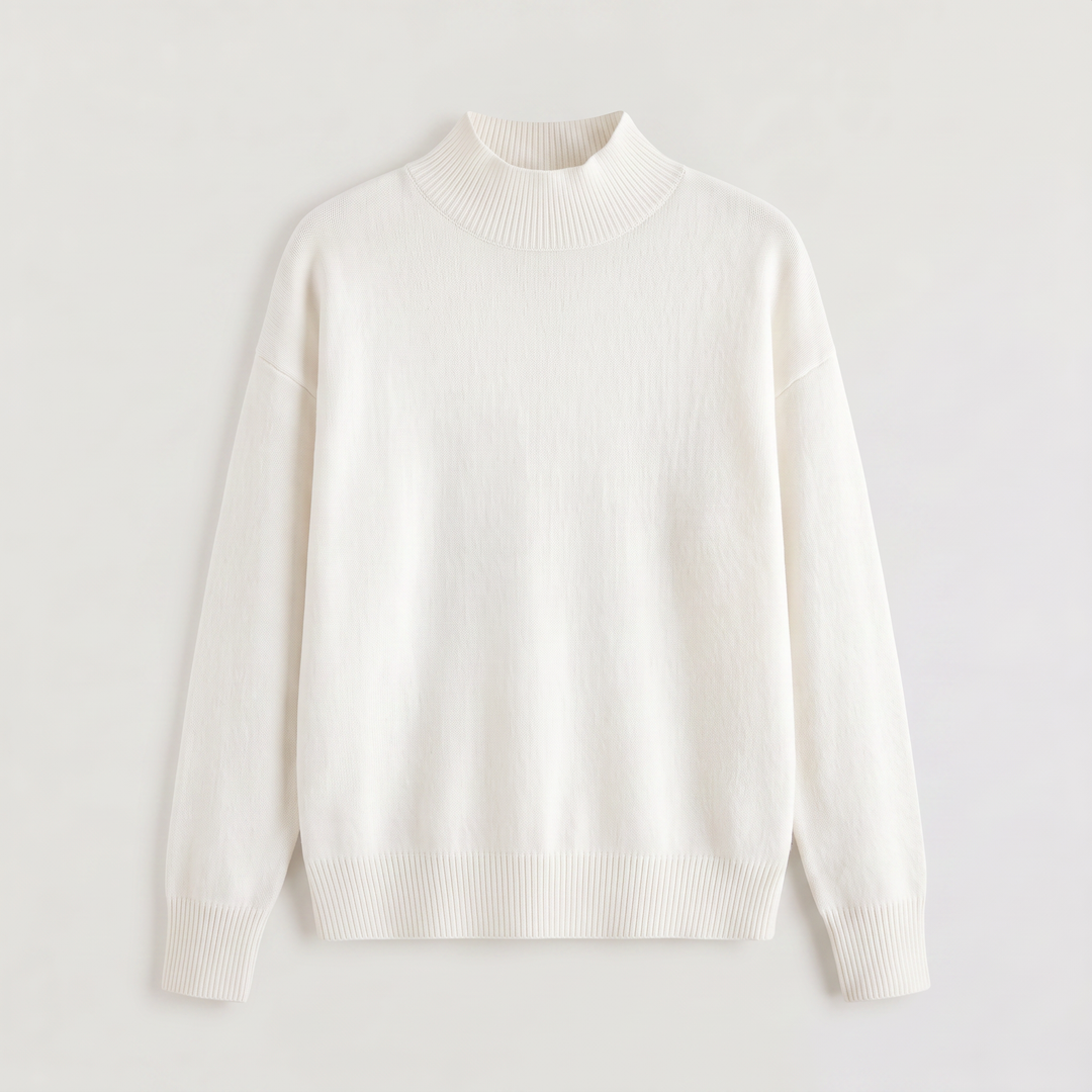 Half-Neck Knitted Sweater